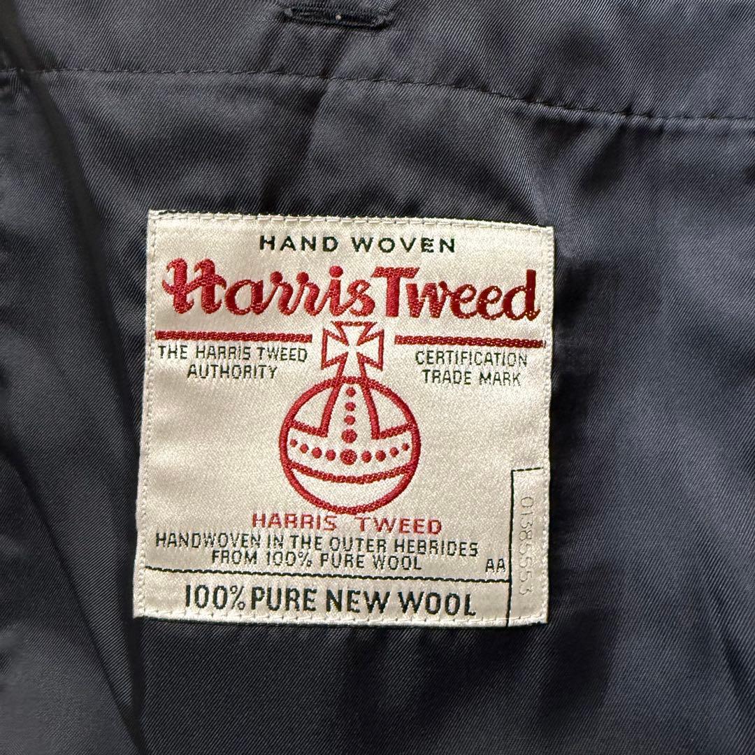 BEAMSLIGHTS ✖︎ハリスツイード　ネイビー　チェスターコート