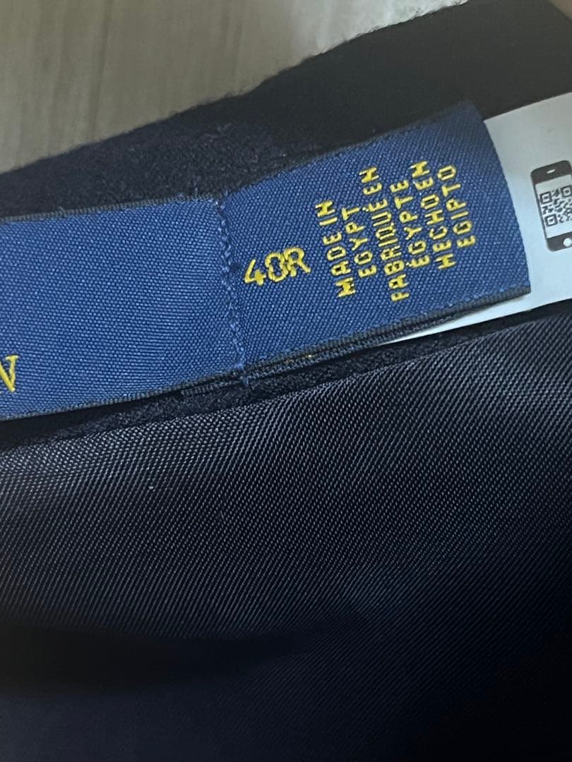 【定価9万円・現行品】 ポロラルフローレン　紺ブレ　シングル　40R Lサイズ