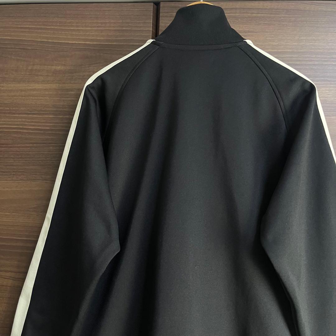フレッドペリー トラックジャケット L 黒 ホワイトライン 日本製 刺繍ロゴ