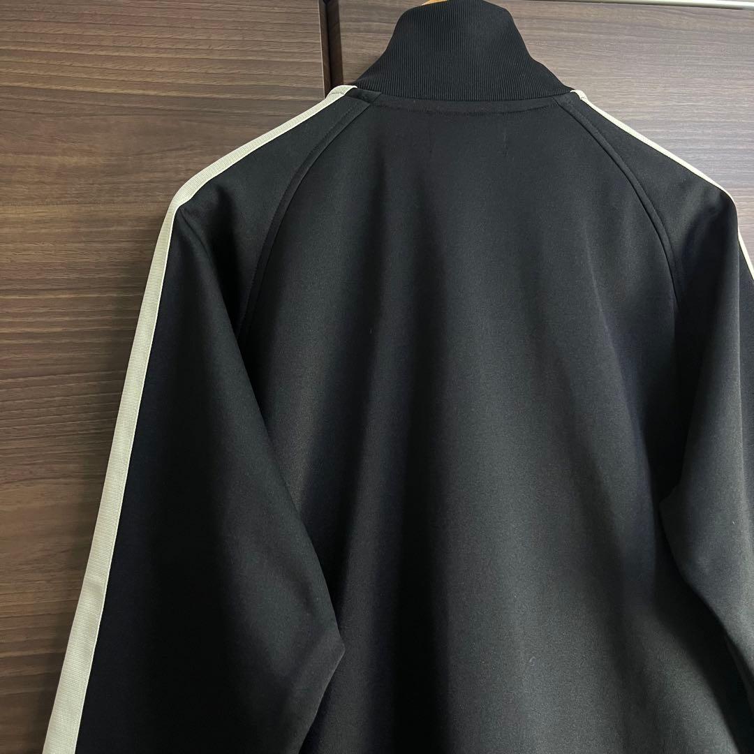 フレッドペリー トラックジャケット L 黒 ホワイトライン 日本製 刺繍ロゴ