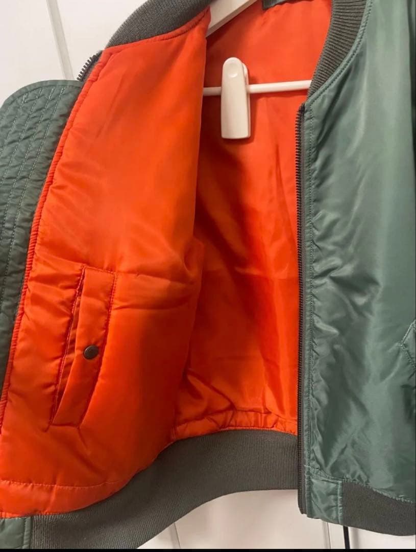 AVIREX XL フライトジャケットMA-1 アーチロゴ　コマーシャルロゴ