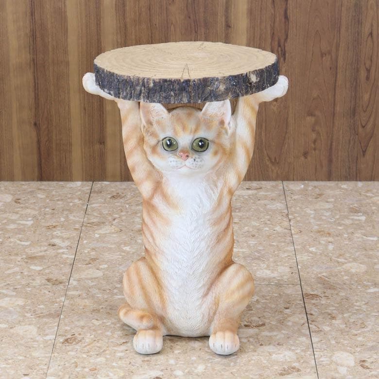 サイドテーブル マンチカン ネコ おしゃれ アニマル 動物 ソファ横 ポップ