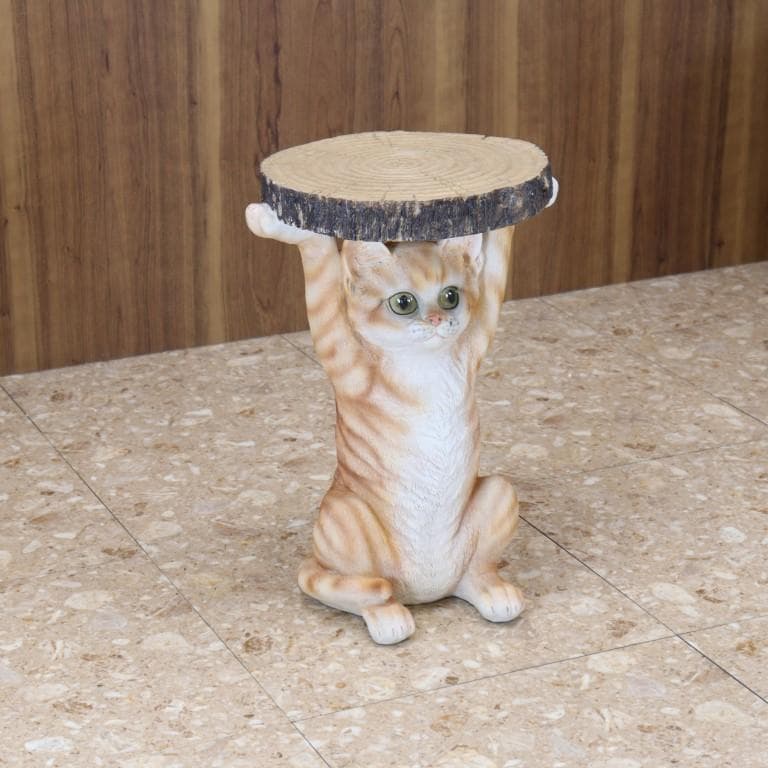 サイドテーブル マンチカン ネコ おしゃれ アニマル 動物 ソファ横 ポップ