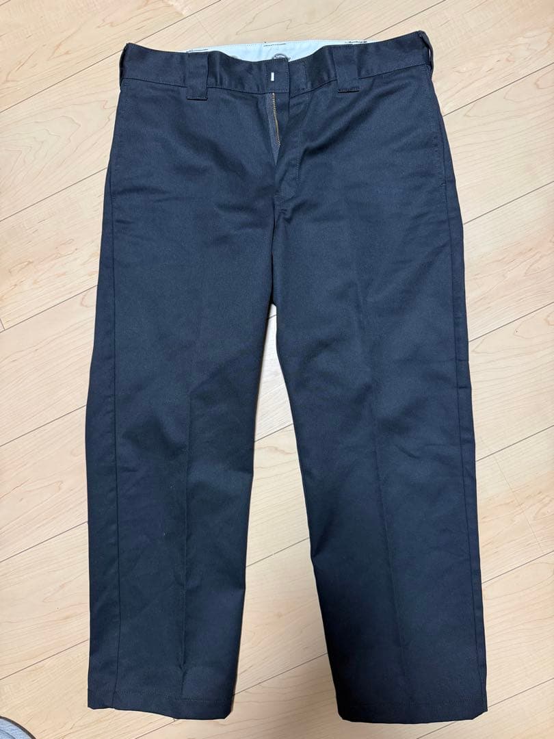 RHC Dickies エンブロイダリーロゴ ストレートフィットパンツ 黒 34