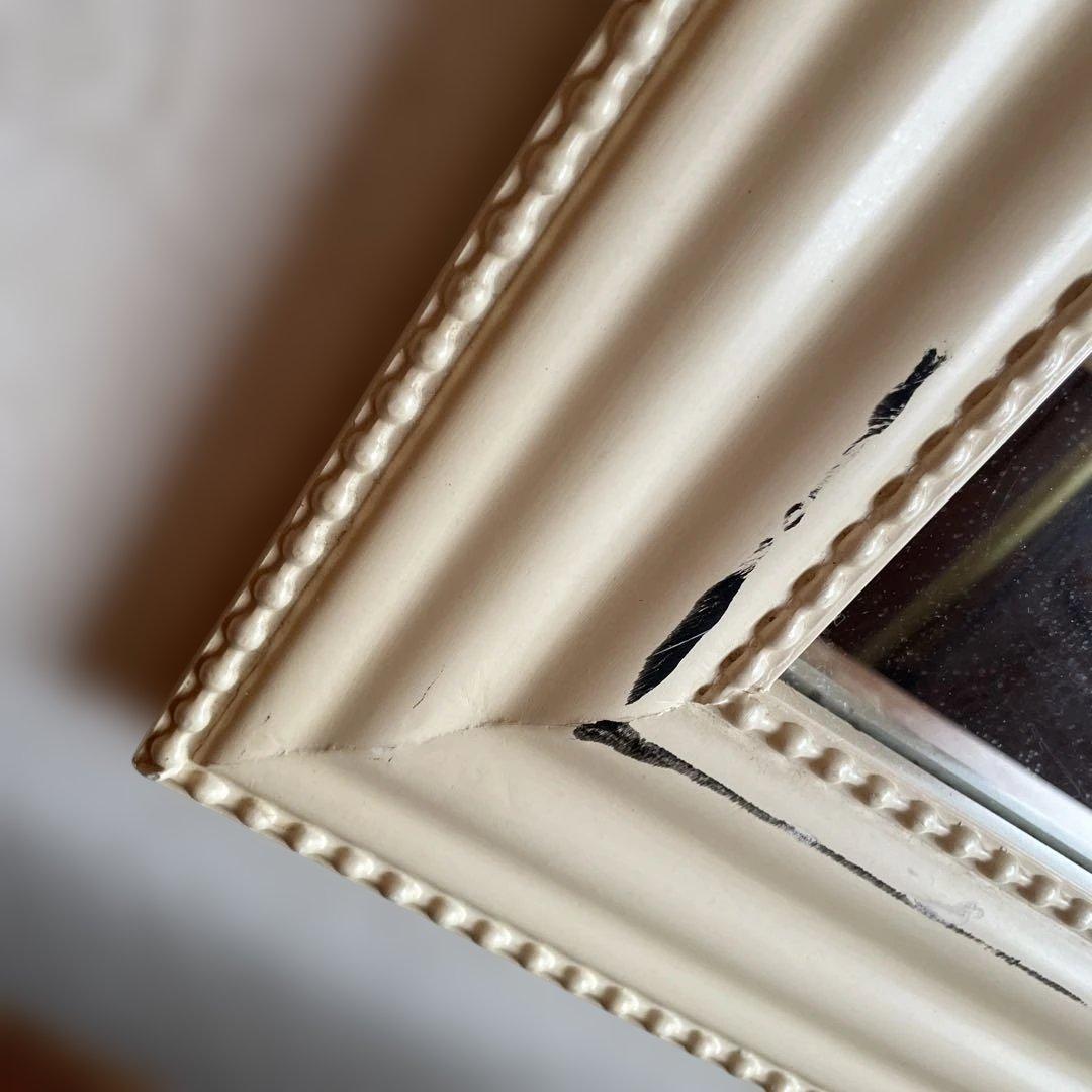 マンズアンティークミラー　鏡　ブロカント　ヨーロッパ　ビンテージ　壁掛け