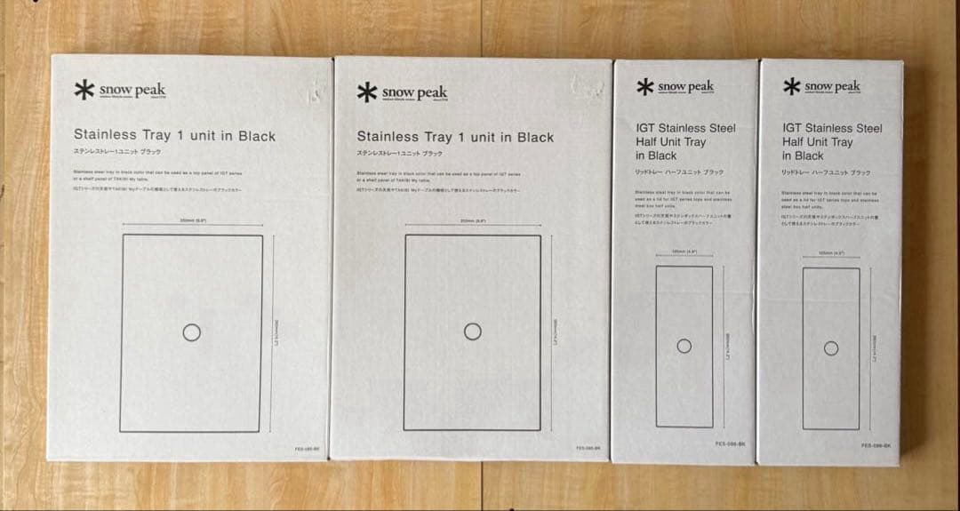 新品/未開封品　スノーピーク　雪峰祭　ステンレストレー ブラック