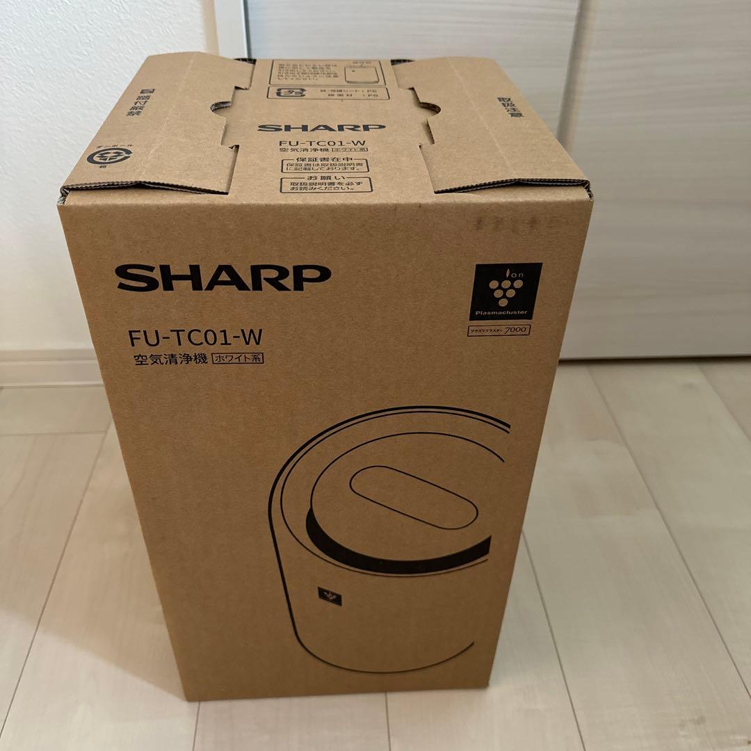 【新品 未使用 未開梱】シャープ　SHARP　空気清浄機 FU-TC01-W