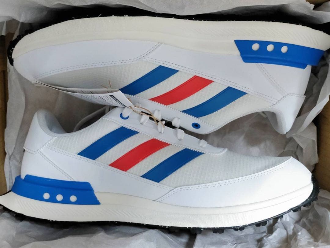 新品 アディダス　ゴルフシューズ　30cm トリコロール