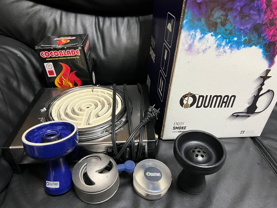 ODUMAN N3 CLEAR シーシャセット　炭用コンロ付き