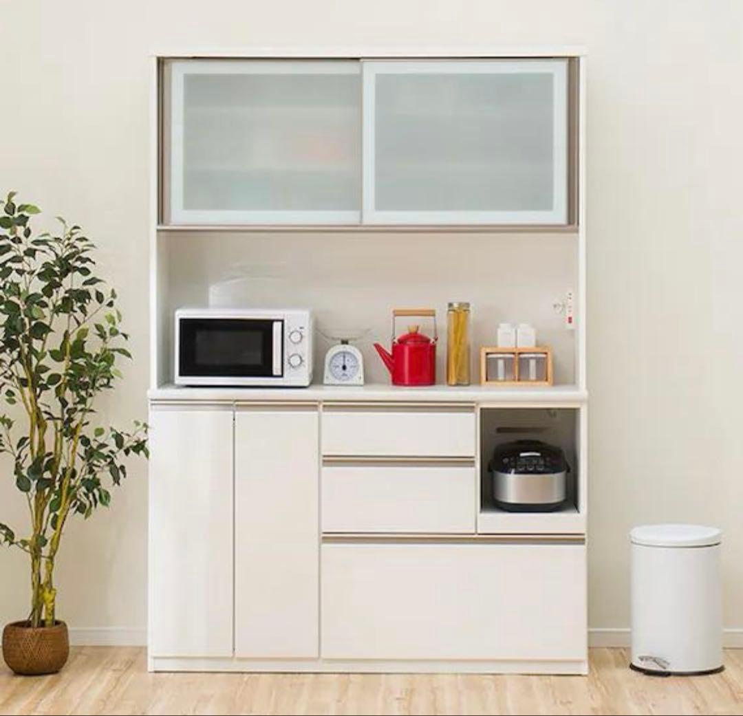 【値下げ】ニトリ キッキンボード アルミナ2 140KB WH【10/18まで】