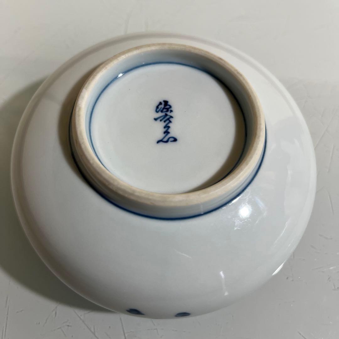 さくあさ❣️源右衛門　染付つばき絵　鉢碗　取鉢5ヶ