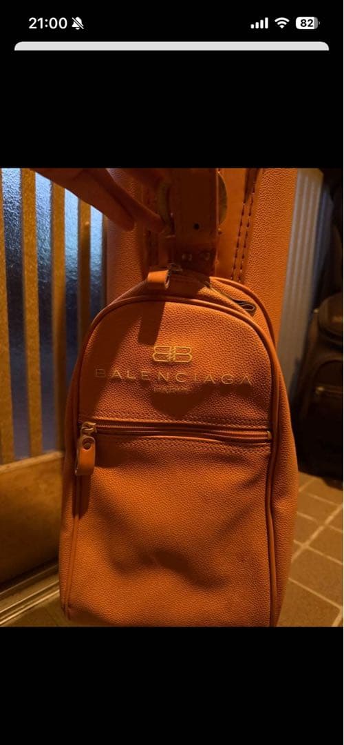 キャメル レザー ゴルフバッグ キャディバッグ