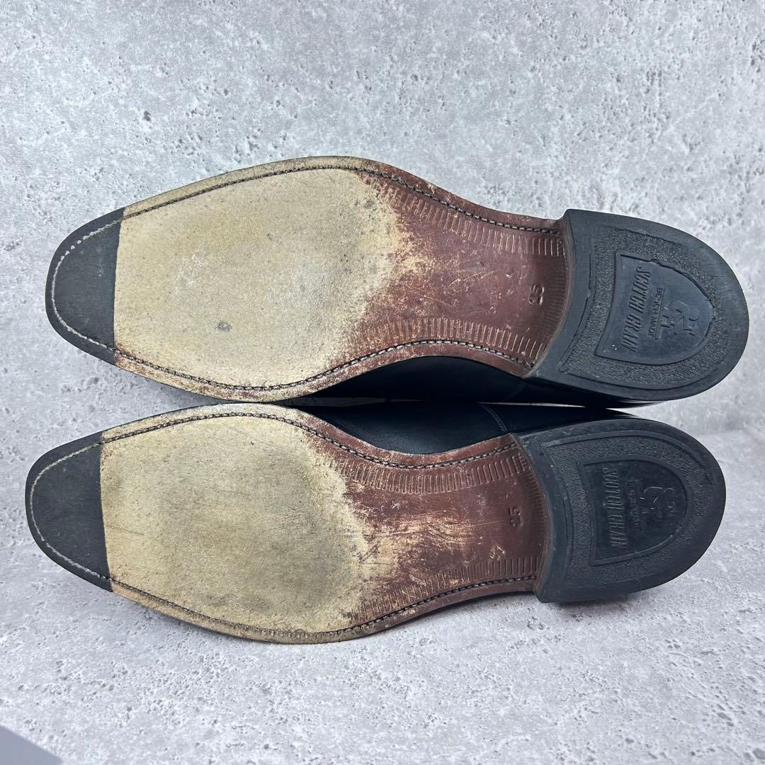 SCOTCH GRAIN 革靴 F0605 ストレートチップ 牛革 ブラック