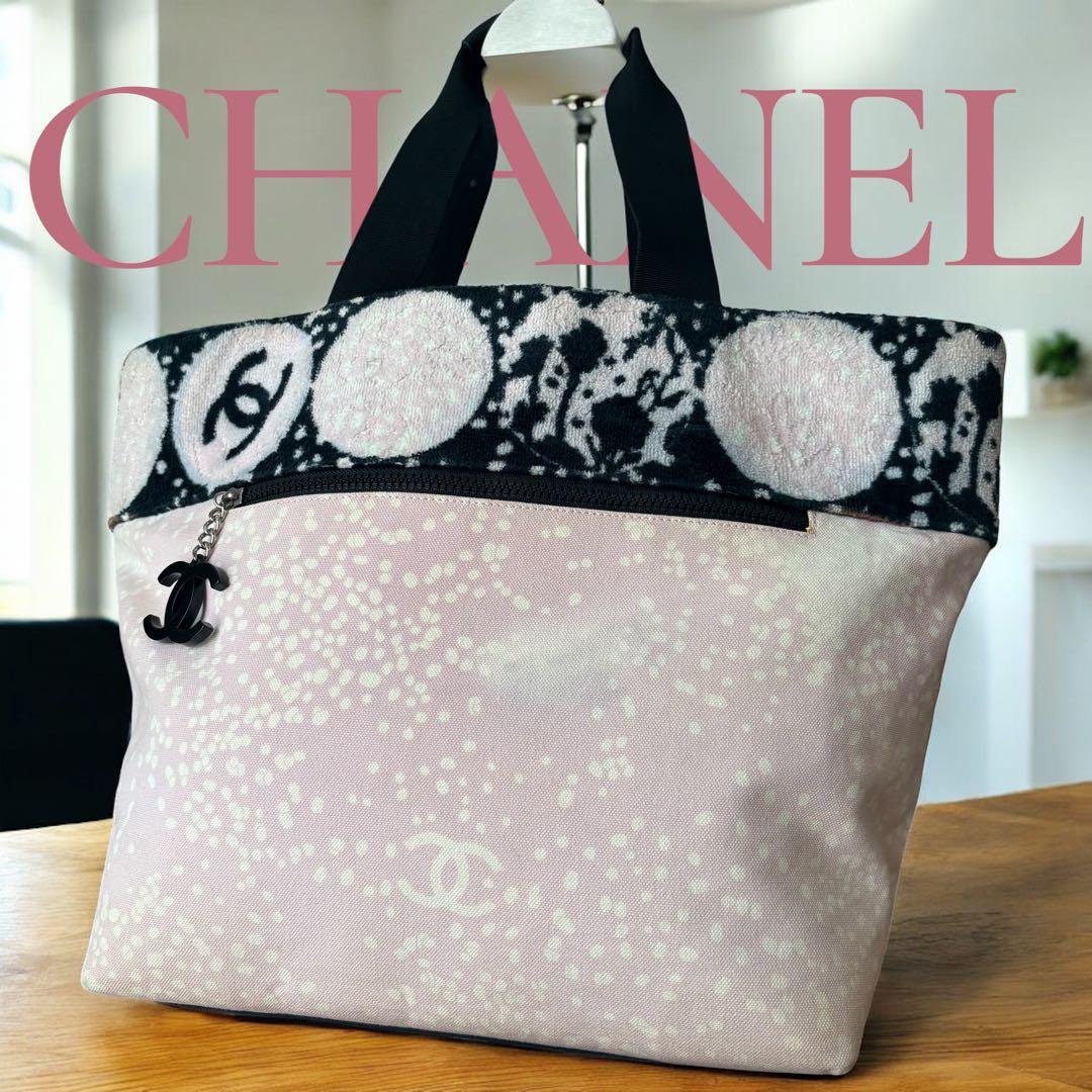 CHANEL ハイサマー ラージトート ピンク ブラック