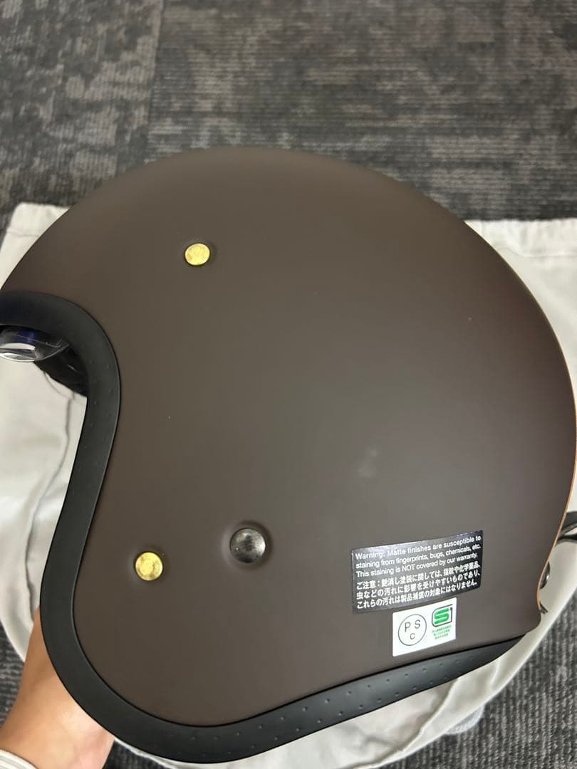美品　SHOEI ジェットヘルメット j・o キャブレター ブラウン S
