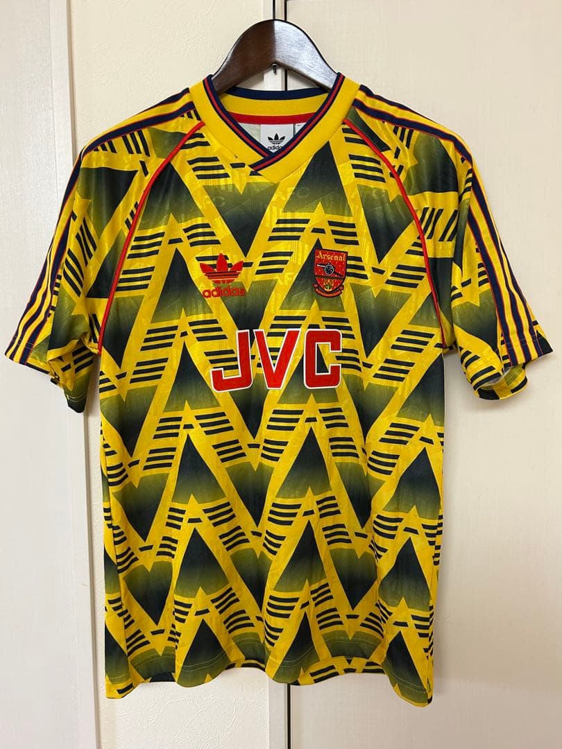 【国内正規品】 アーセナル 91-93アウェイ復刻ユニフォーム XL