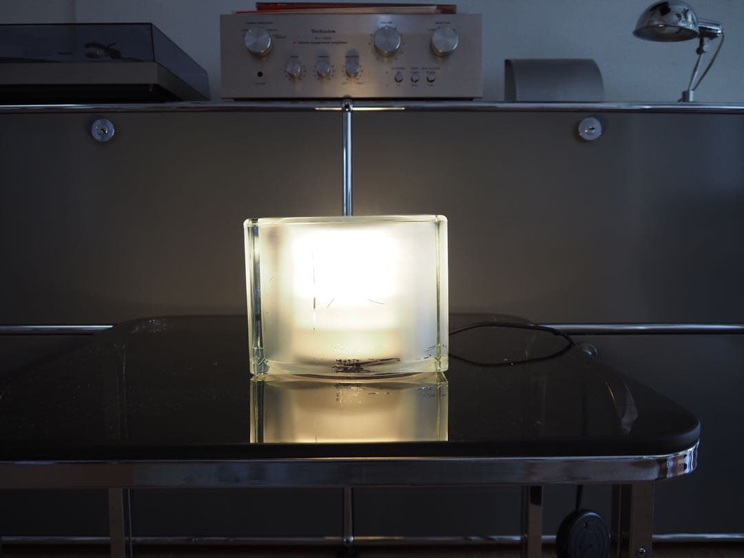 2000`s ポストモダン　ガラス　ランプ