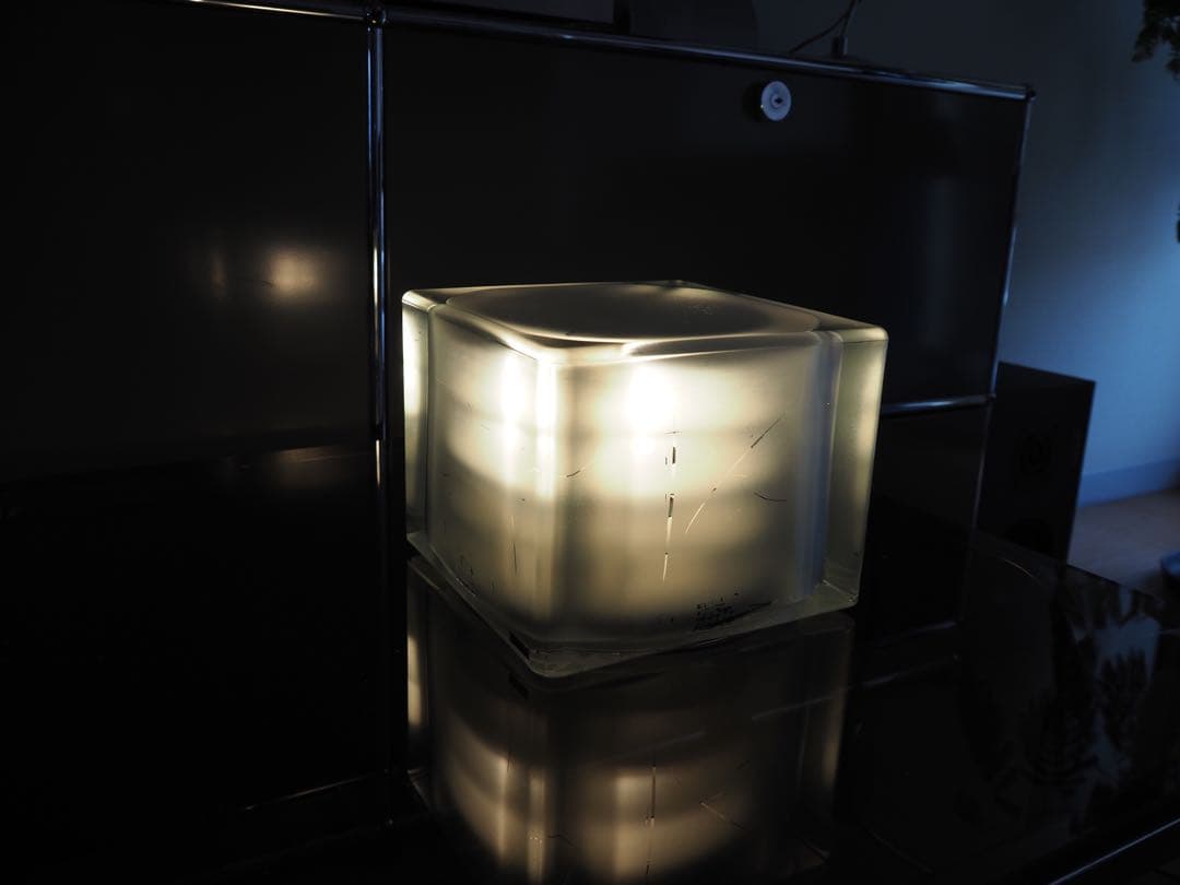 2000`s ポストモダン　ガラス　ランプ