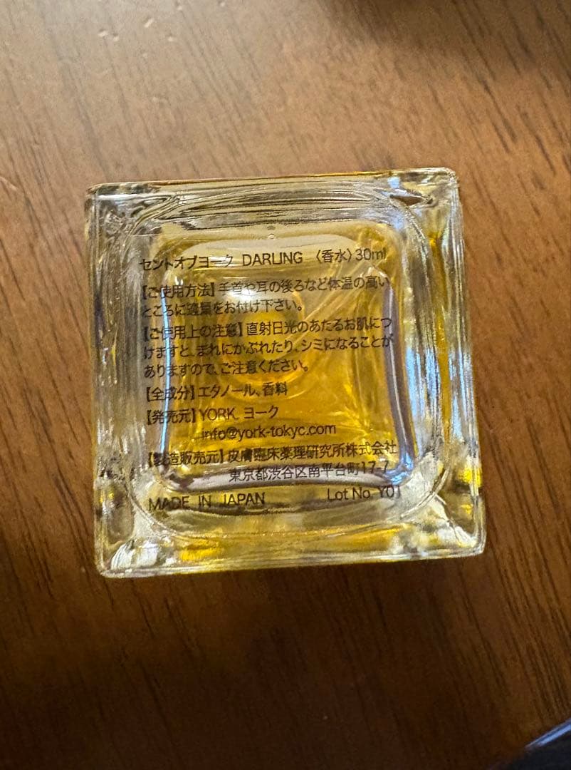 香水(ユニセックス) SCENT OF YORK DARLING Eau de Parfum 30ML