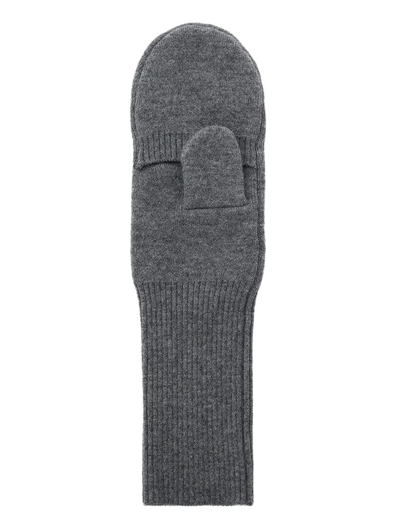 【NKNIT】KNIT mittens /グレー/ニットミトン