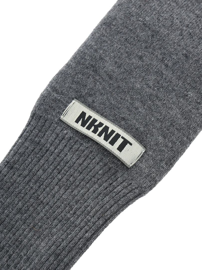 【NKNIT】KNIT mittens /グレー/ニットミトン