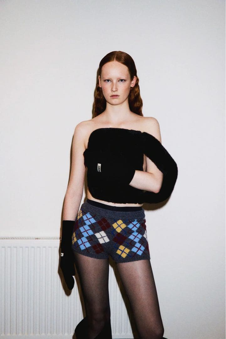 【NKNIT】KNIT mittens /グレー/ニットミトン