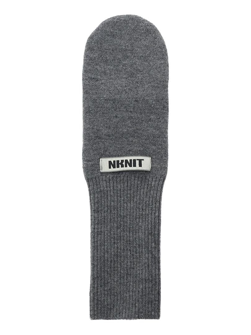 【NKNIT】KNIT mittens /グレー/ニットミトン