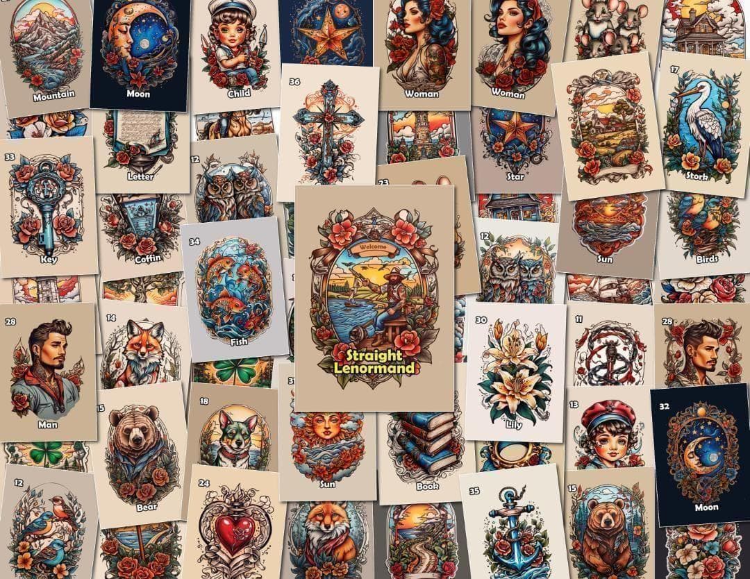 【正規品ルノルマンカード】レトロキュート✨初期コンピュータグラフィックススタイル