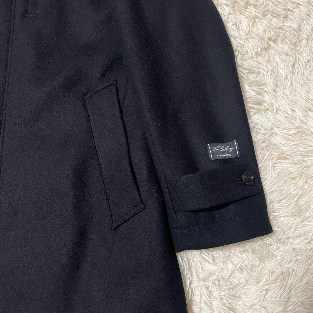 【Y☆M】ナノユニバース メルトンフードコート ブラック Sサイズ