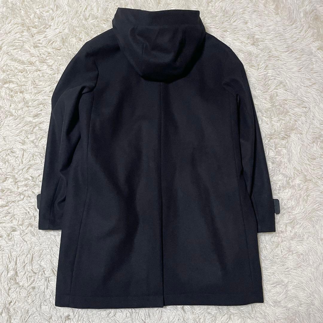 【Y☆M】ナノユニバース メルトンフードコート ブラック Sサイズ