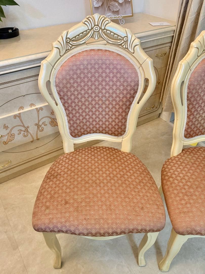 サルタレッリ　イタリア製　アンティーク調　ダイニングチェア 2脚セット