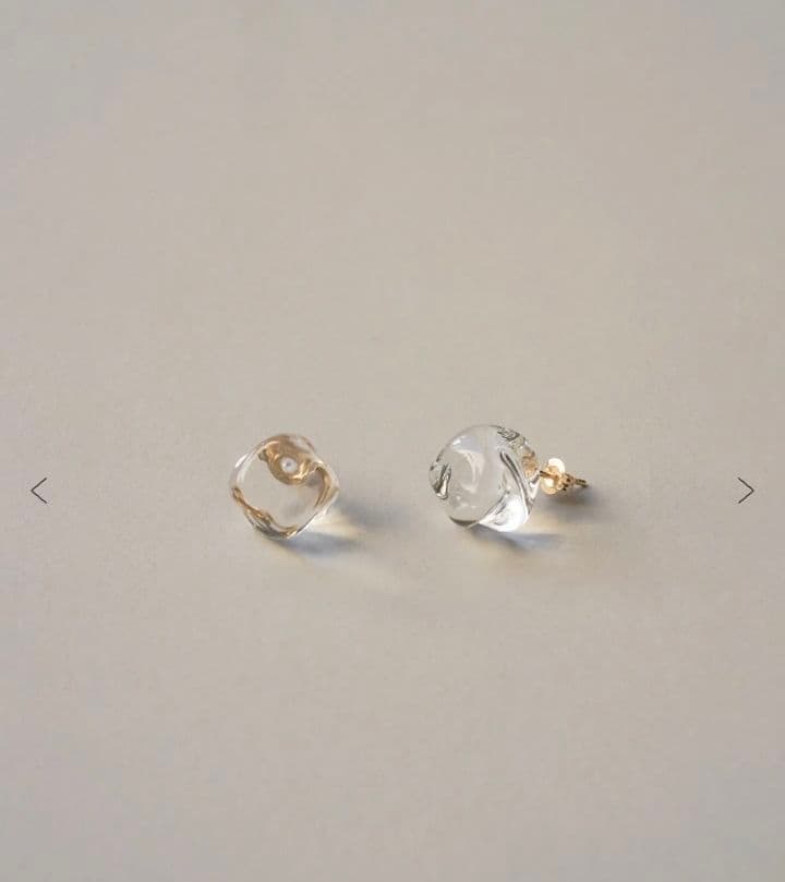 HARIO Lampwork Factory ピアス フロート K10