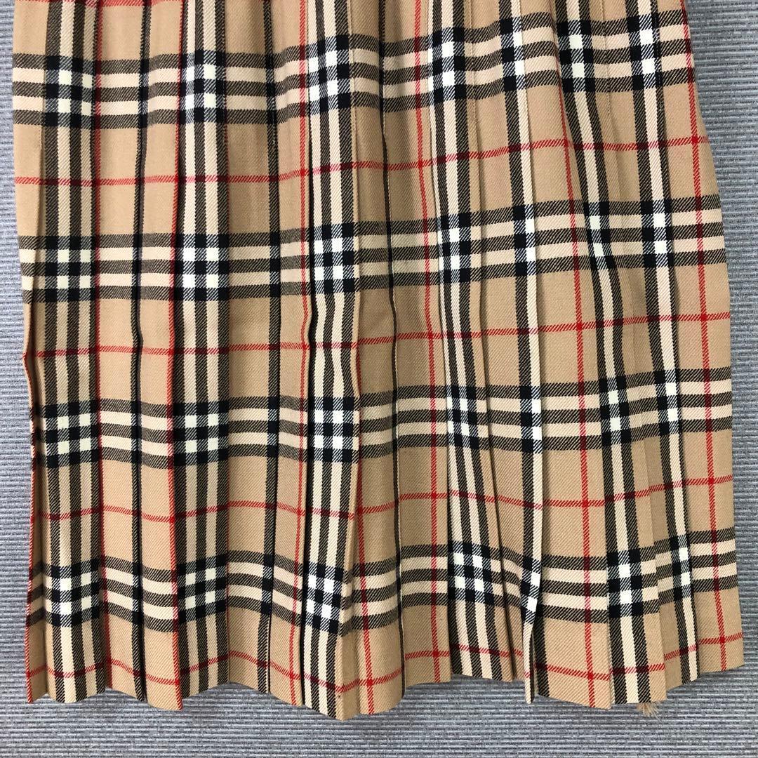 BURBERRY ノバチェック プリーツ ラップスカート 36 ベージュ