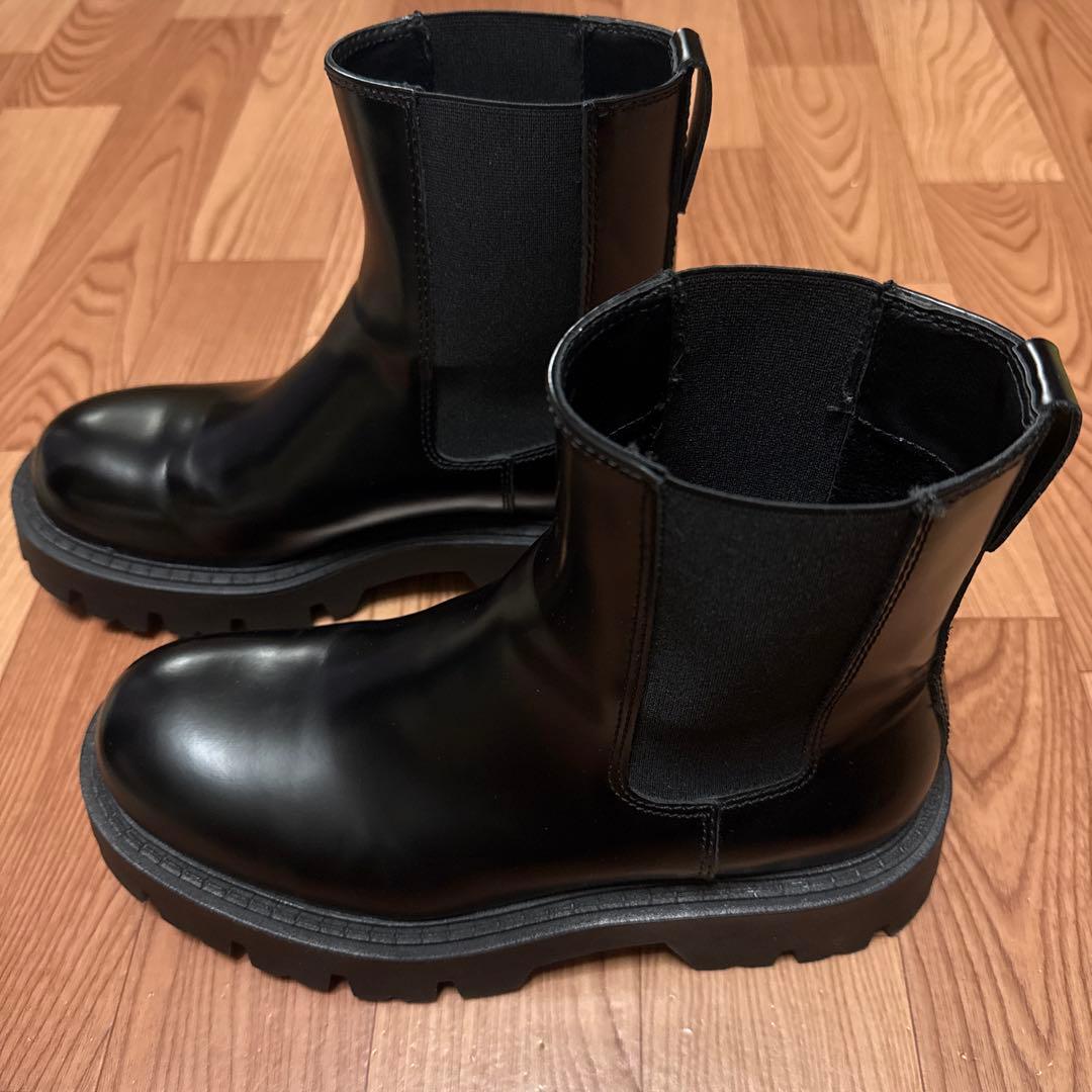 【 ZARA 】 チャンキートラックソール チェルシーブーツ （42）