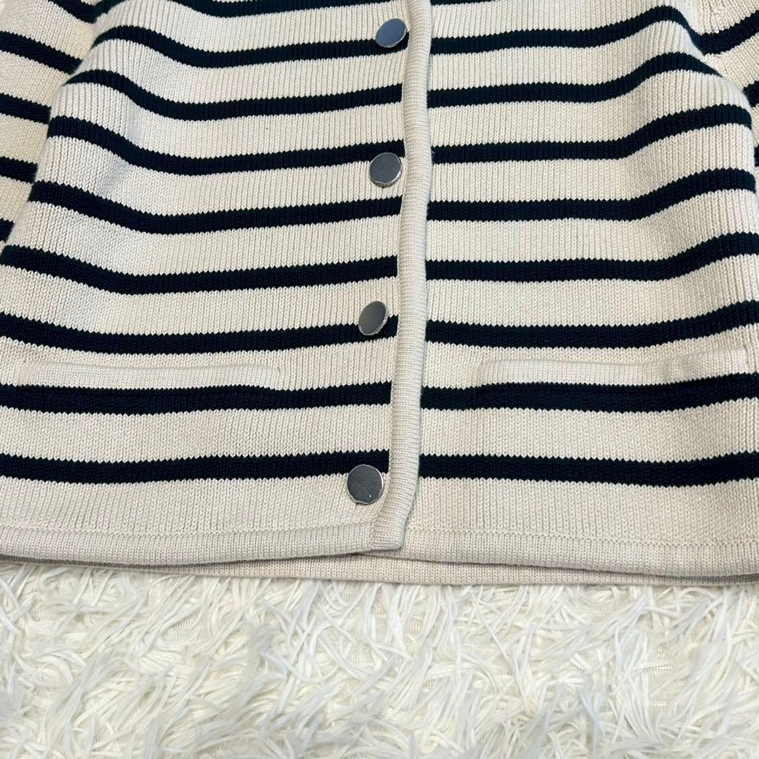 ✨未使用級✨ セオリー 2024年 ストライプジャケット 綿100% 洗える