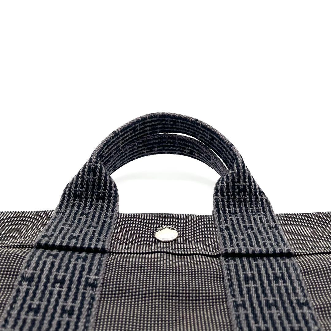 HERMES エルメス エールラインPM トート グレー 鍵2 カデナ