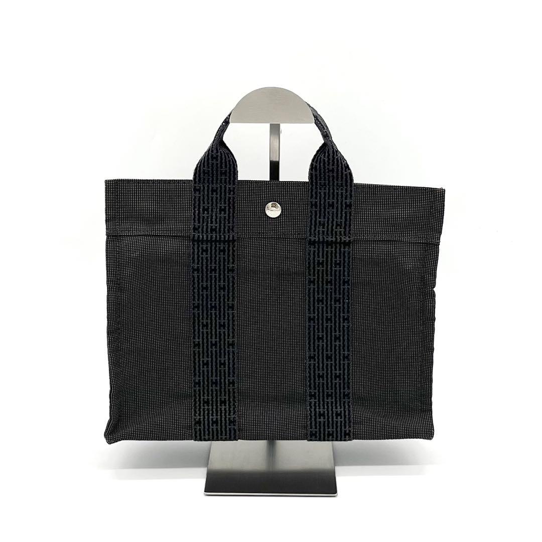 HERMES エルメス エールラインPM トート グレー 鍵2 カデナ