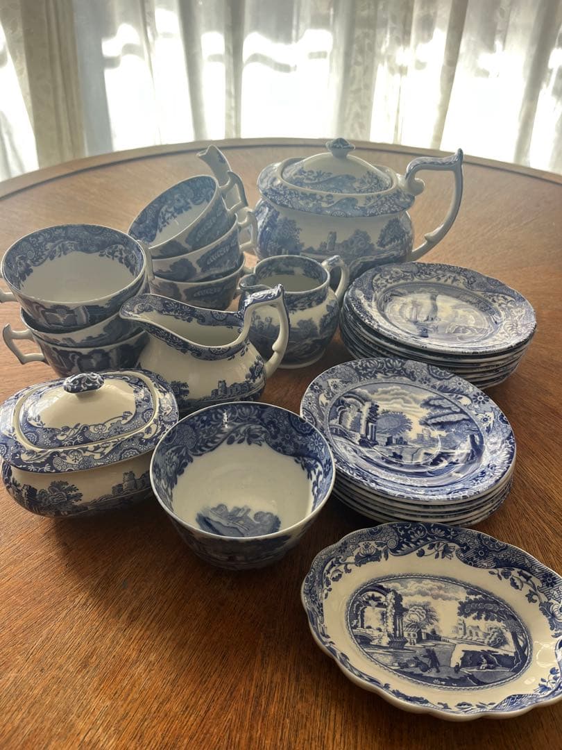 スポード社製　ブルーイタリアンティーセット　26点セット