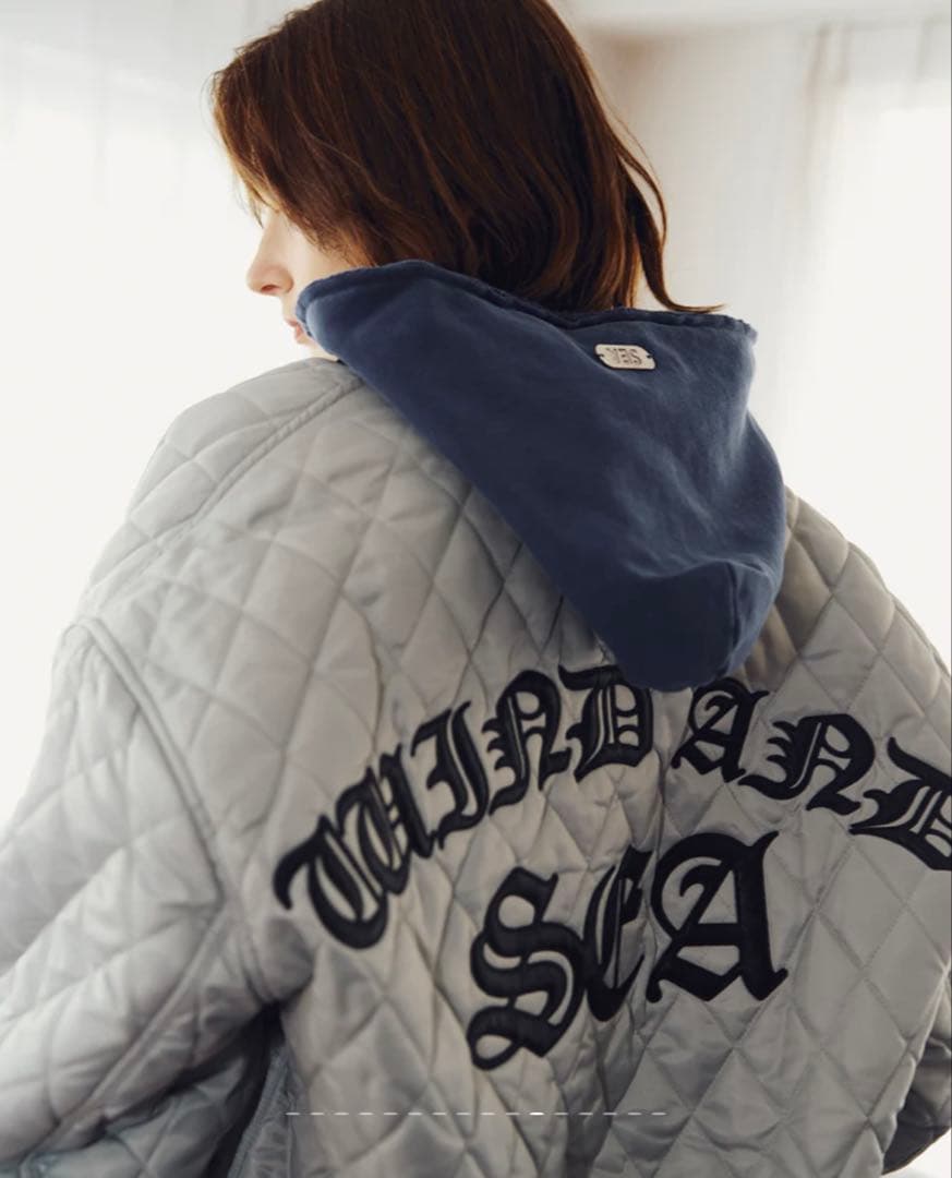 WIND AND SEA グレー MA-1ジャケット