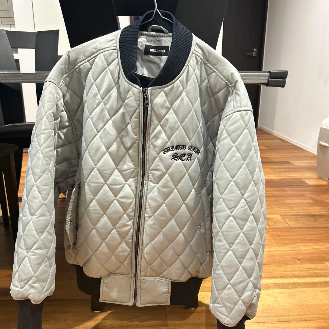 WIND AND SEA グレー MA-1ジャケット