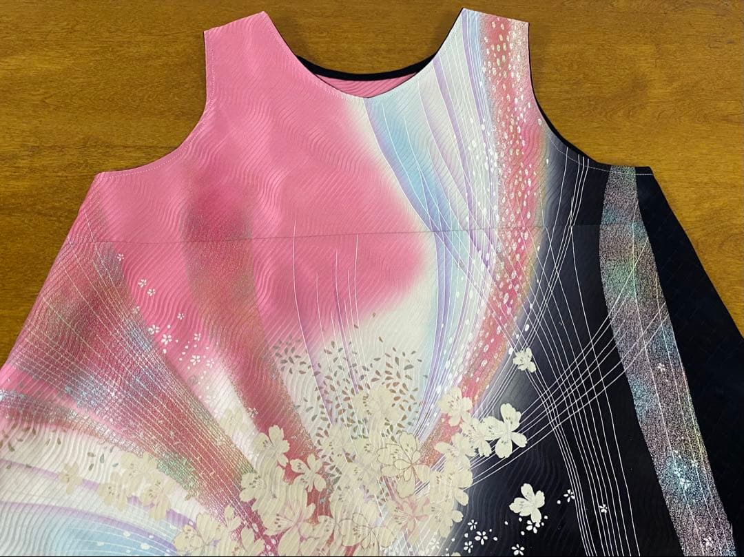 3217 着物　リメイク　ドレス　ワンピース