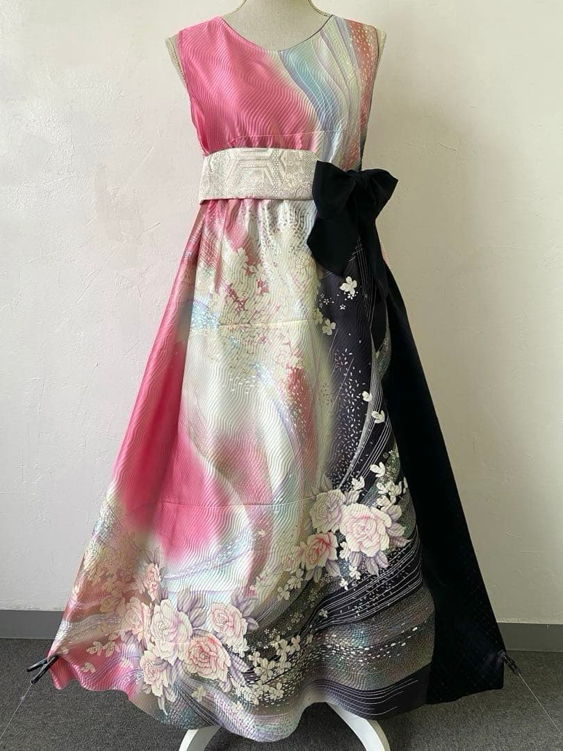 3217 着物　リメイク　ドレス　ワンピース