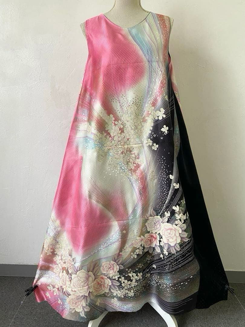 3217 着物　リメイク　ドレス　ワンピース