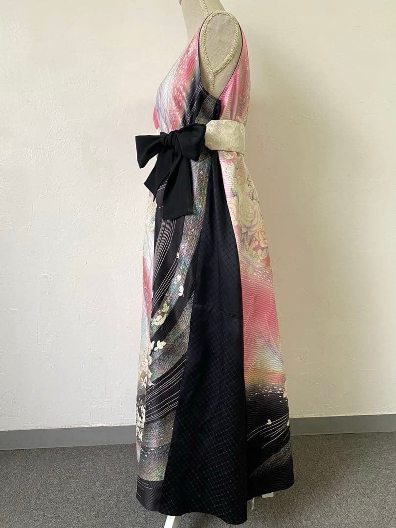 3217 着物　リメイク　ドレス　ワンピース