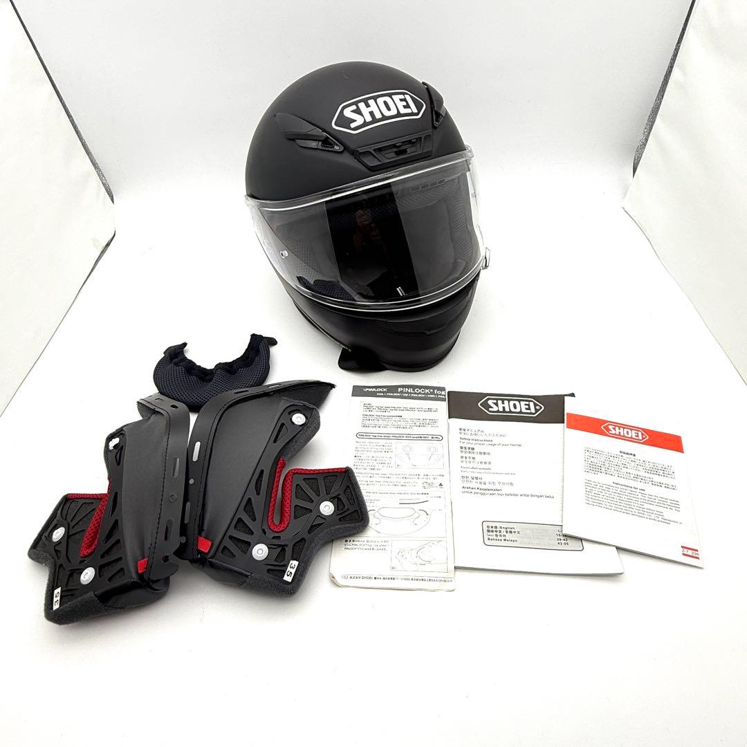 SHOEI Z-7 フルフェイスヘルメット 55cm S 純正チークパッド