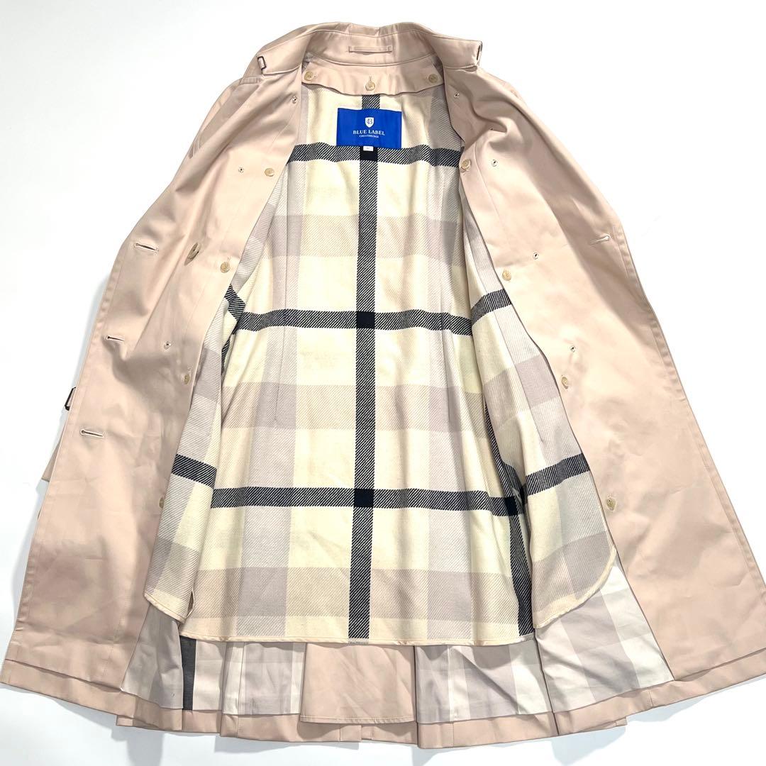 【美品】ブルーレーベルクレストブリッジ　トレンチコート　ライナー　ベージュピンク