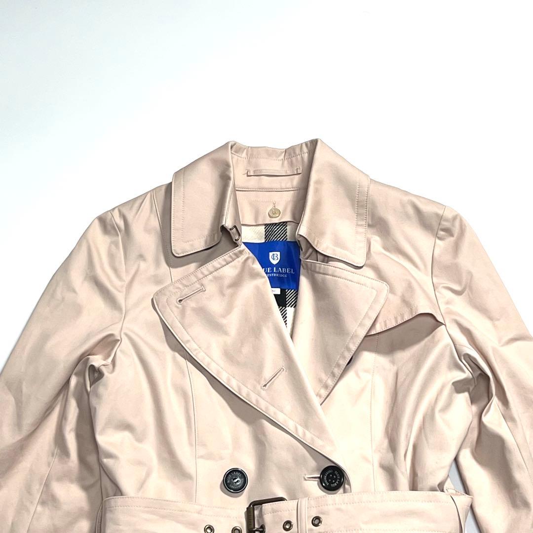 【美品】ブルーレーベルクレストブリッジ　トレンチコート　ライナー　ベージュピンク