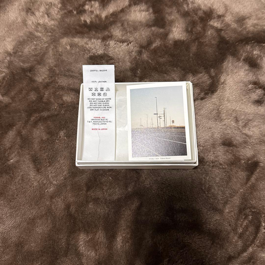 forme フォルメ ショートウォレット イルチア ブラック ボックスカーフ 黒