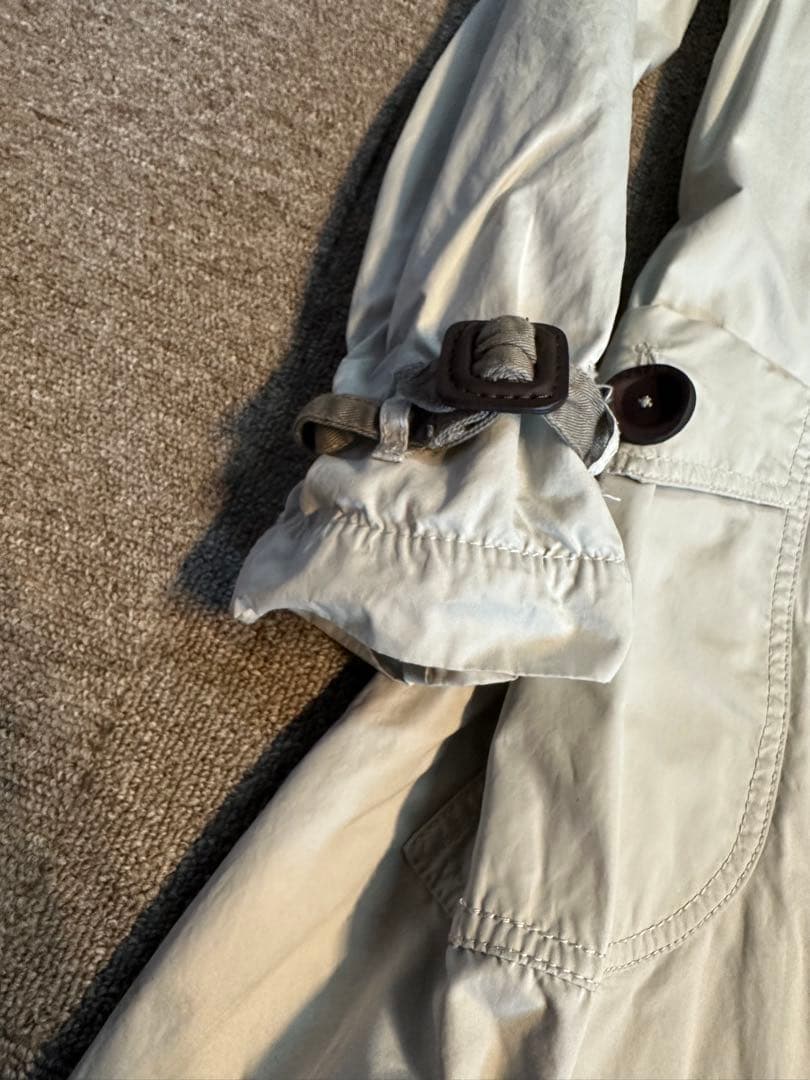 NAPAPIJRI ライトグレー トレンチコート　S