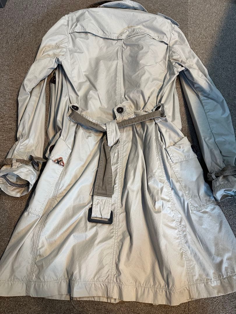NAPAPIJRI ライトグレー トレンチコート　S